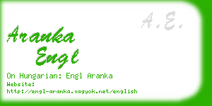 aranka engl business card